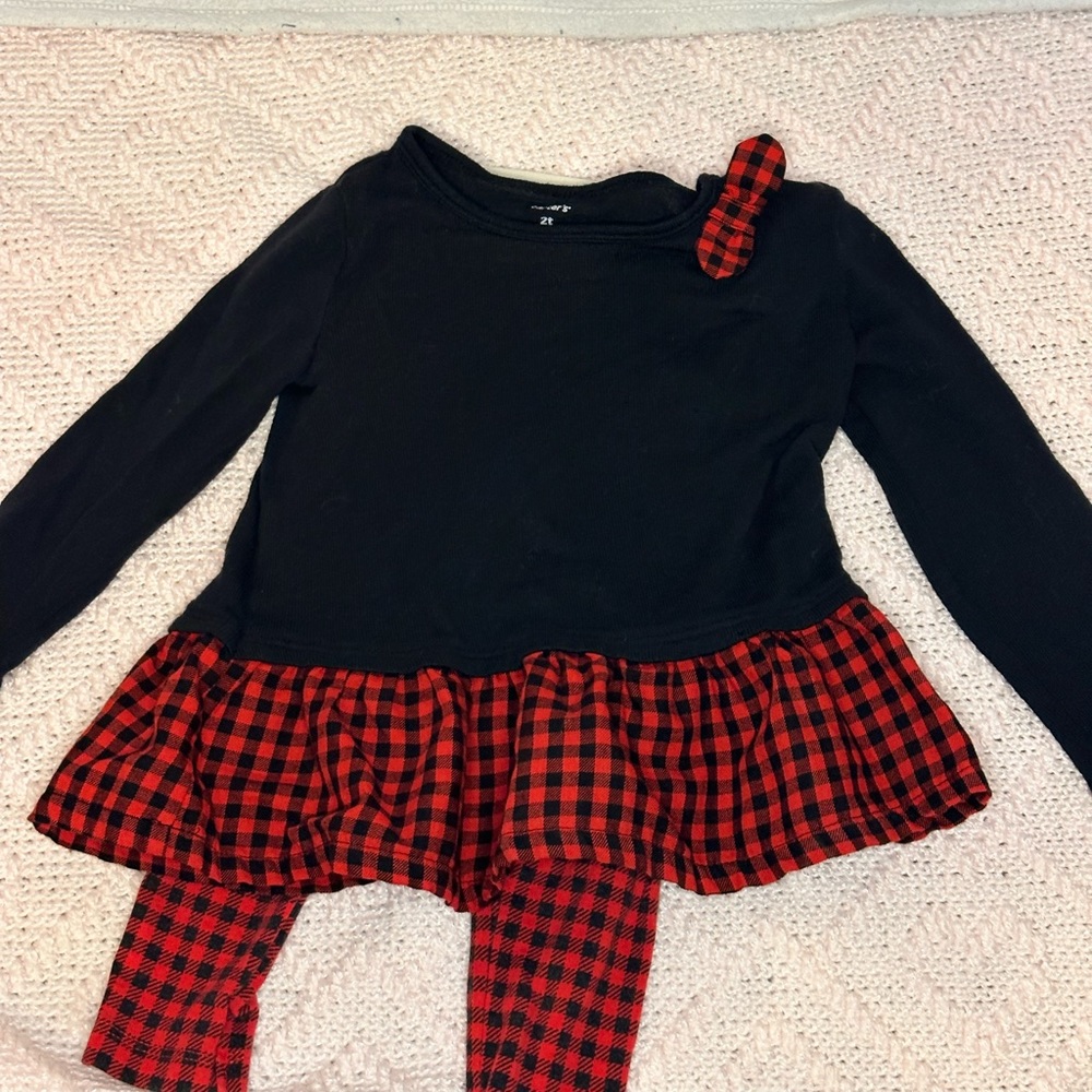 Two Piece Buffalo plaid outfit